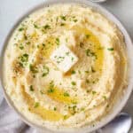 Healthy mashed potatoes recipe.