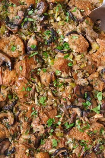 Mushroom stuffing recipe.