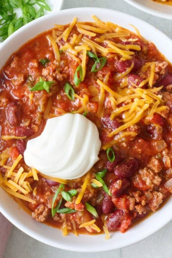 Beef chili recipe.