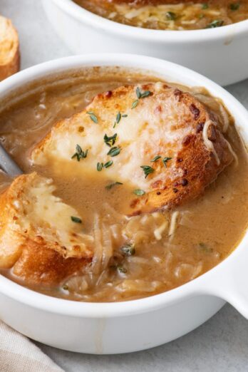 French onion soup recipe.