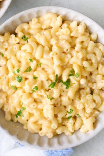 Greek yogurt mac and cheese recipe.