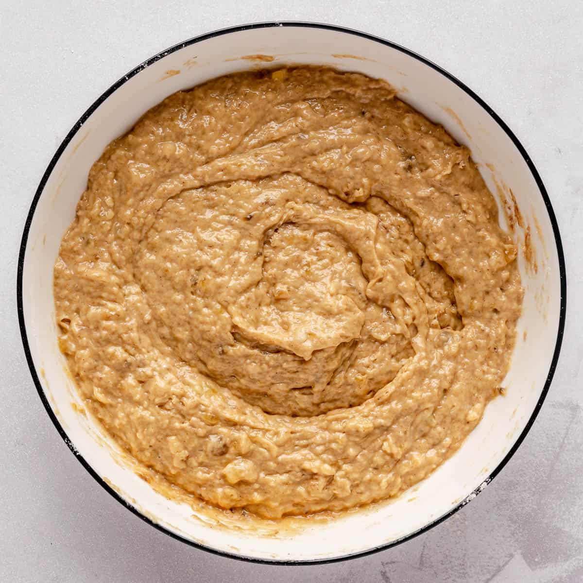 Bread dough in bowl.