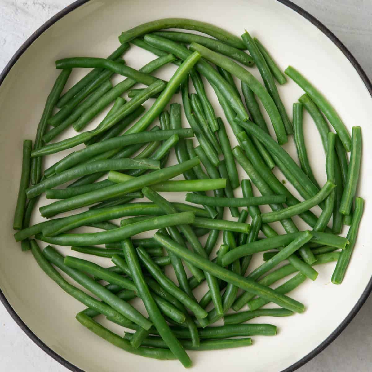 Vegetable after cooking in skillet.