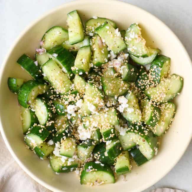 Smashed cucumber salad recipe.