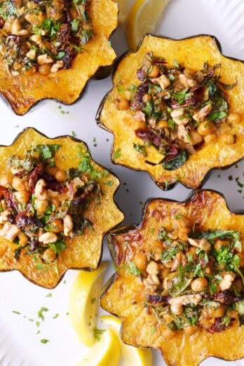 Stuffed acorn squash recipe.