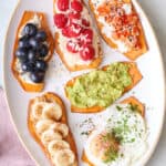 Sweet potato toast recipe.