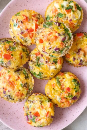 Breakfast egg muffins recipe.