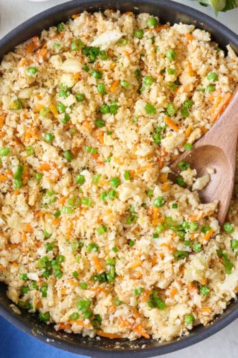 Cauliflower fried rice recipe.