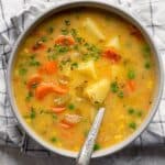 Creamy vegetable soup recipe.