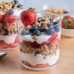 Fruit and yogurt recipe.