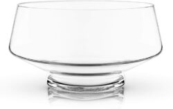 Footed glass punch bowl.