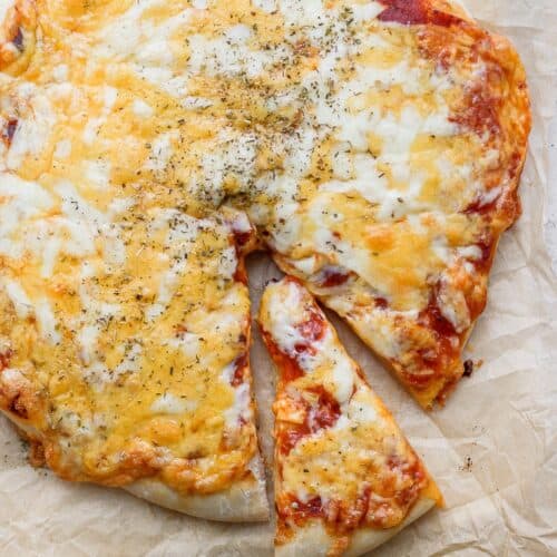 Homemade pizza dough recipe.