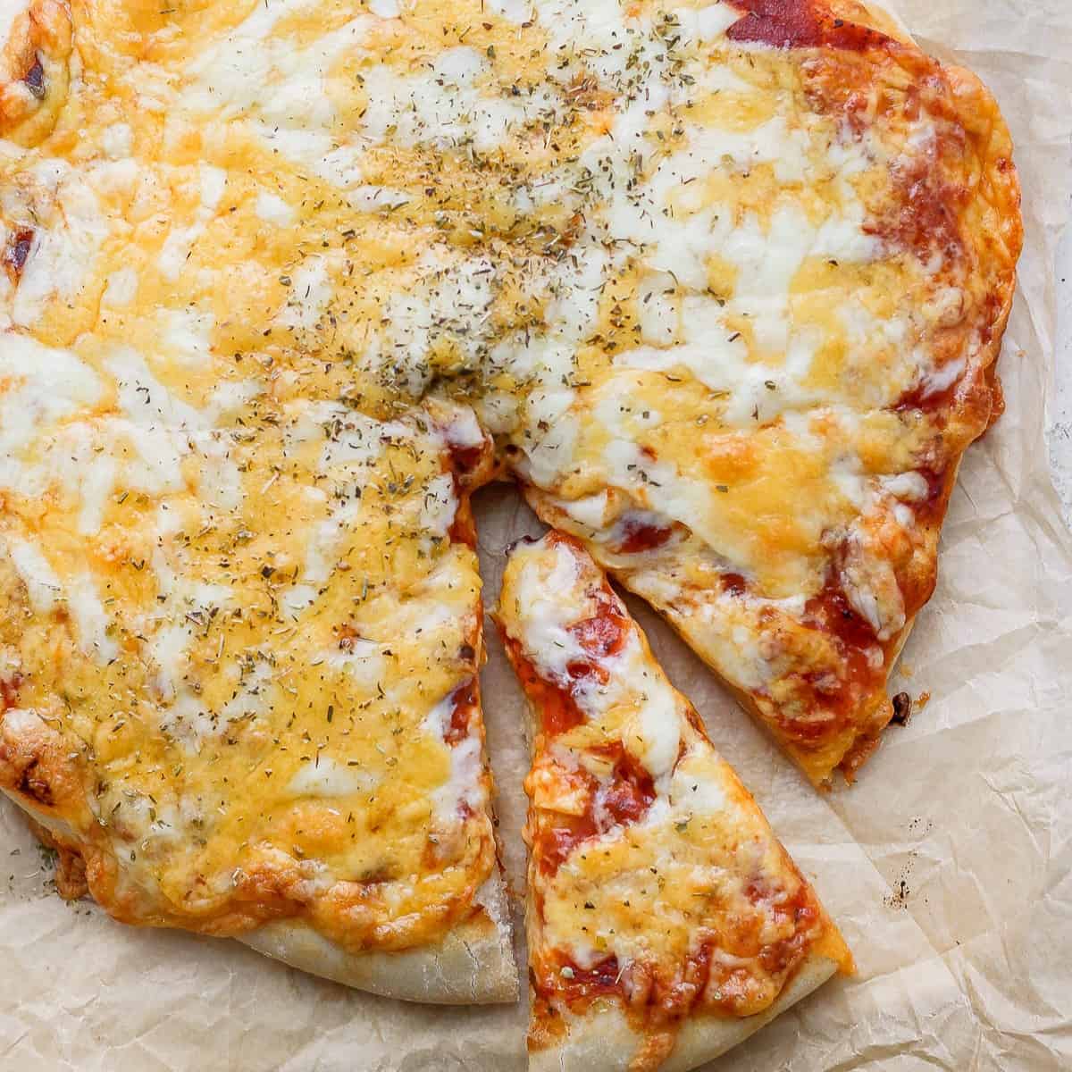 Homemade pizza dough recipe.