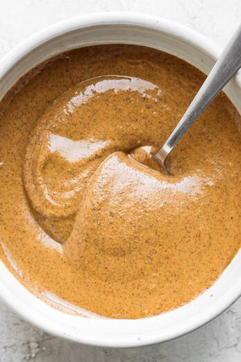 Homemade almond butter recipe.