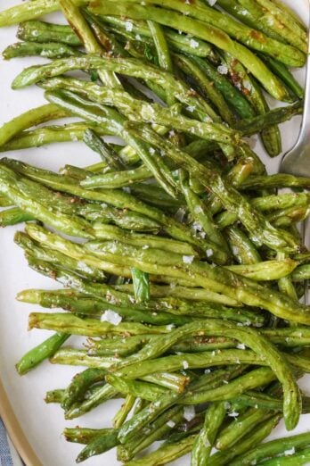 Roasted green bean recipe.