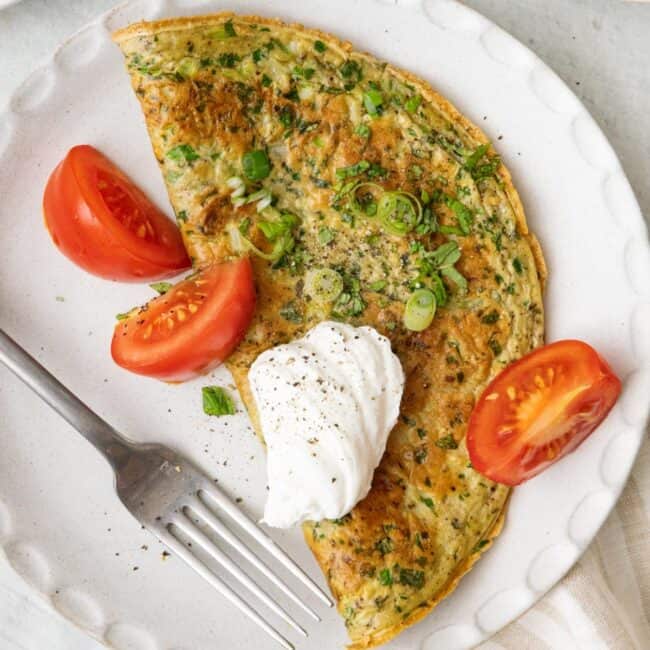 Ejjeh Lebanese omelette recipe.