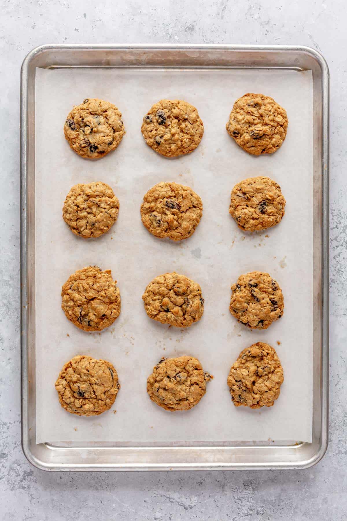 After baking on sheet pan.