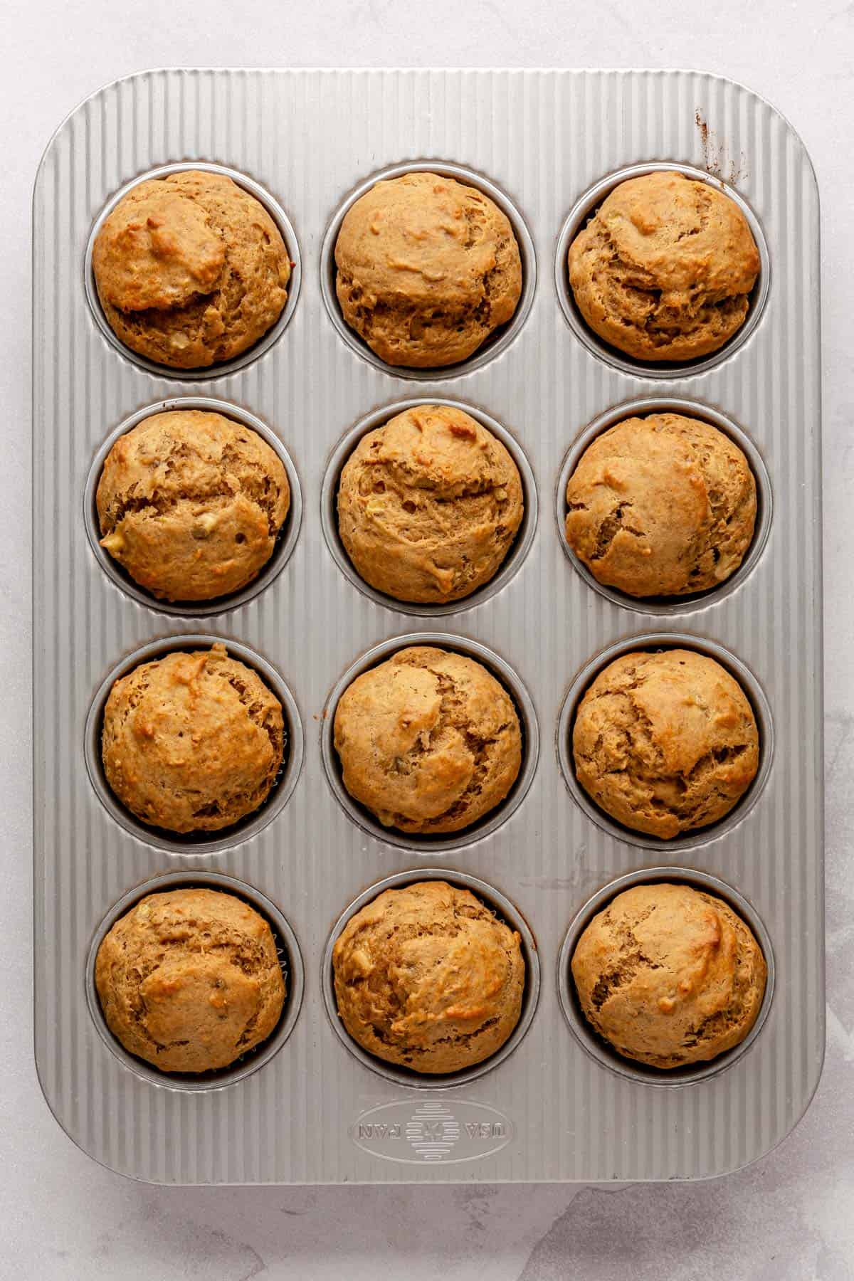 Recipe after baking in muffin pan.