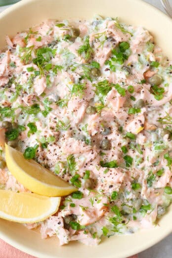 Salmon salad recipe.