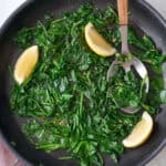 Sauteed spinach recipe.