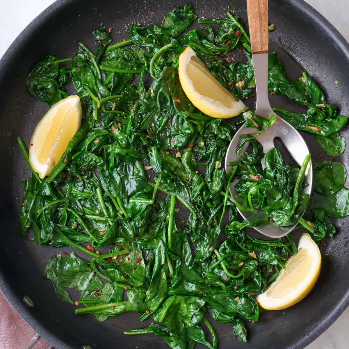 Sauteed spinach recipe.