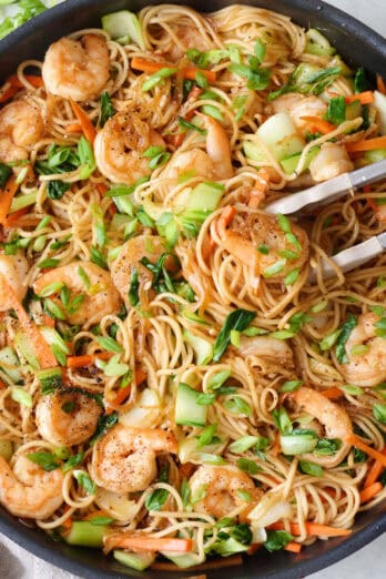 Shrimp lo mein recipe.