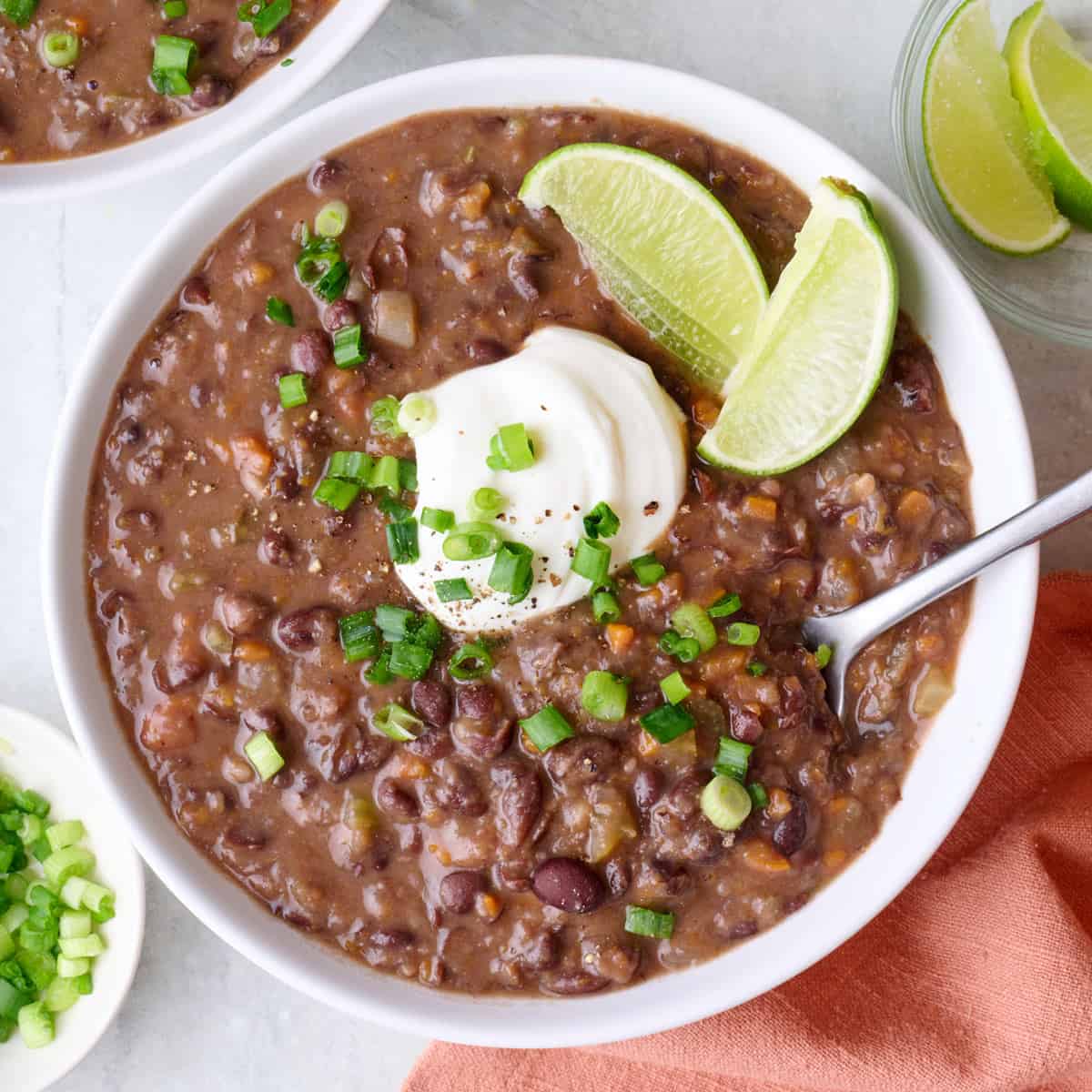 Black bean soup recipe.