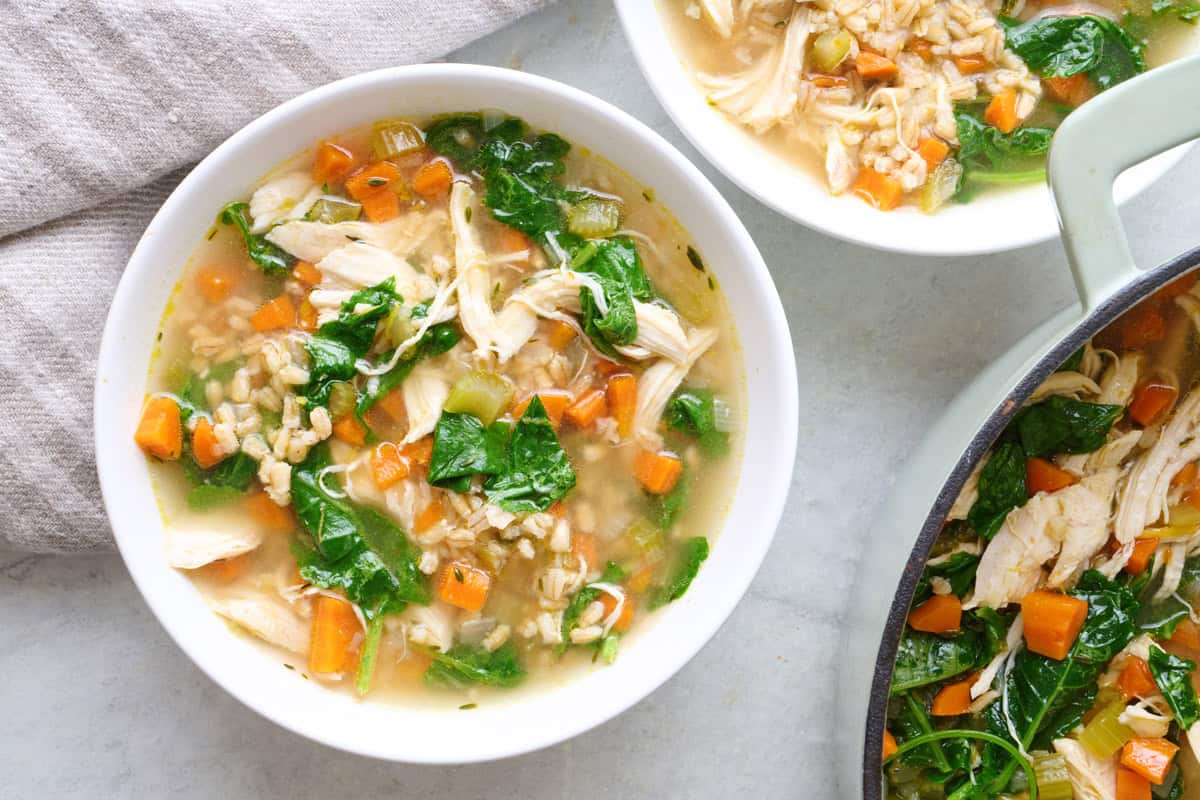 Chicken Barley Soup.
