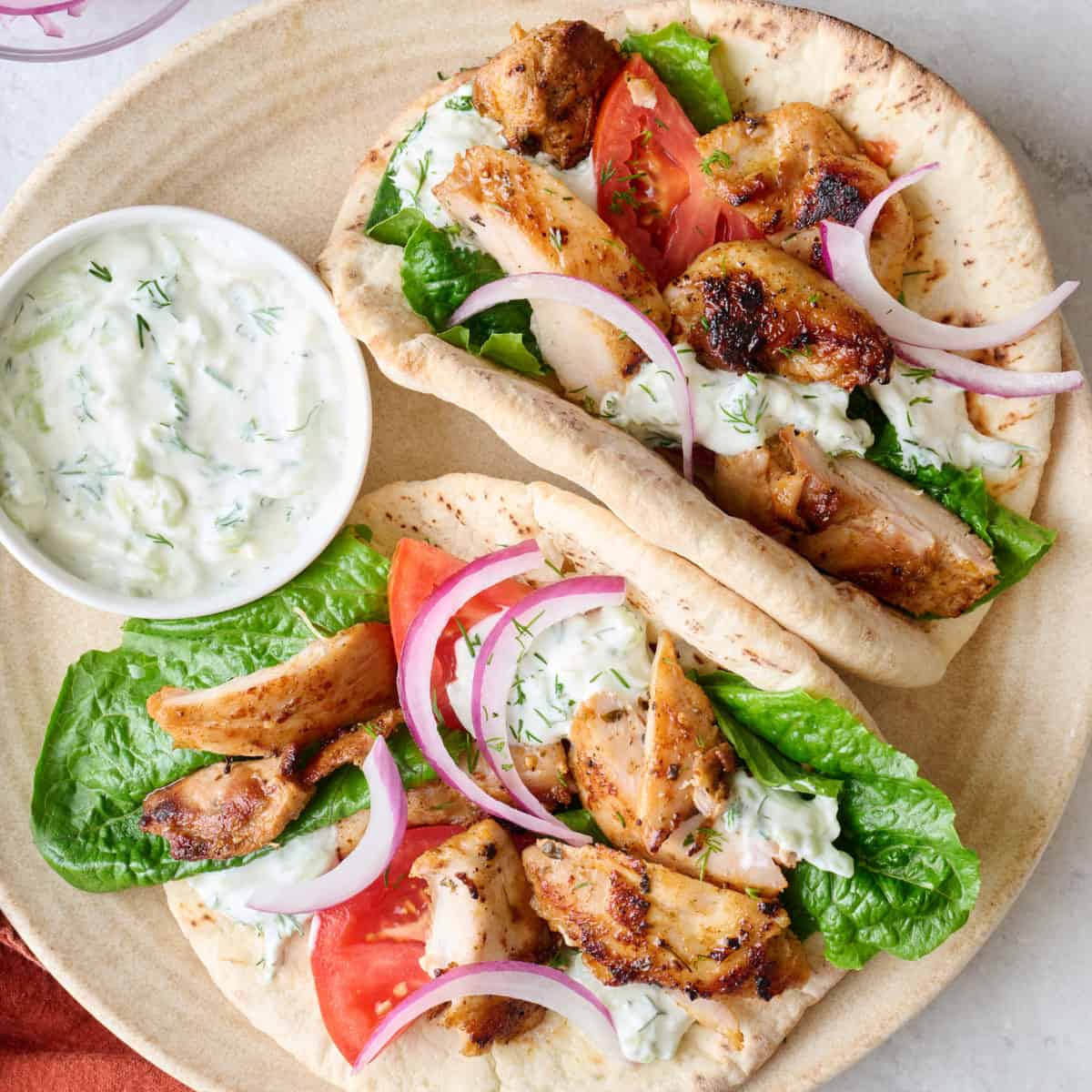 Chicken gyro recipe.