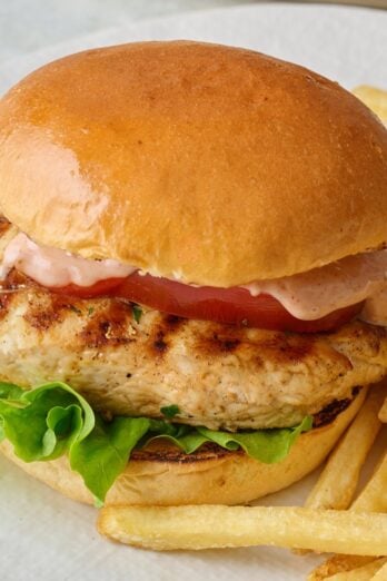 Grilled chicken sandwich recipe.