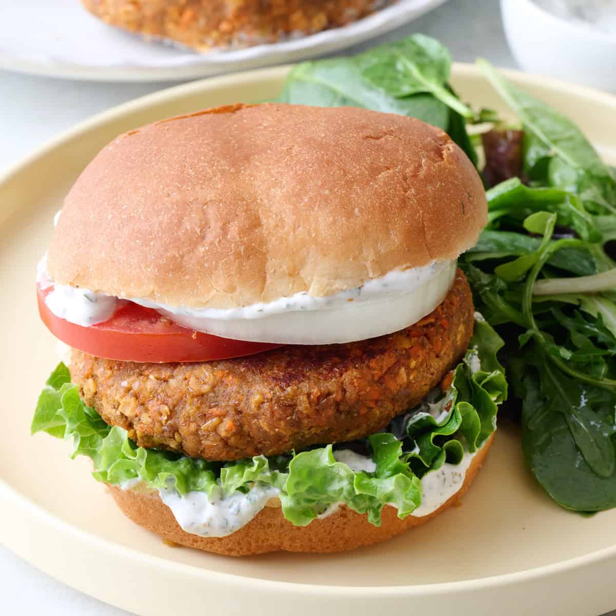 Lentil burger recipe.