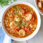 Orzo shrimp soup recipe.