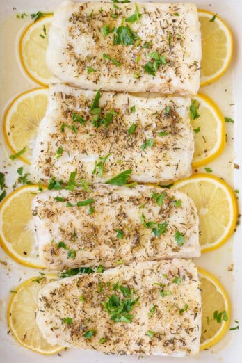 Oven baked cod recipe.