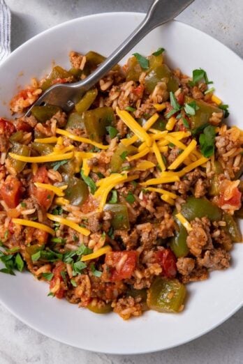 Unstuffed peppers recipe.