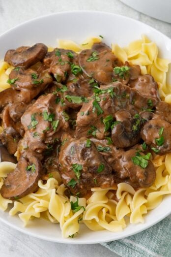 Beef stroganoff recipe.