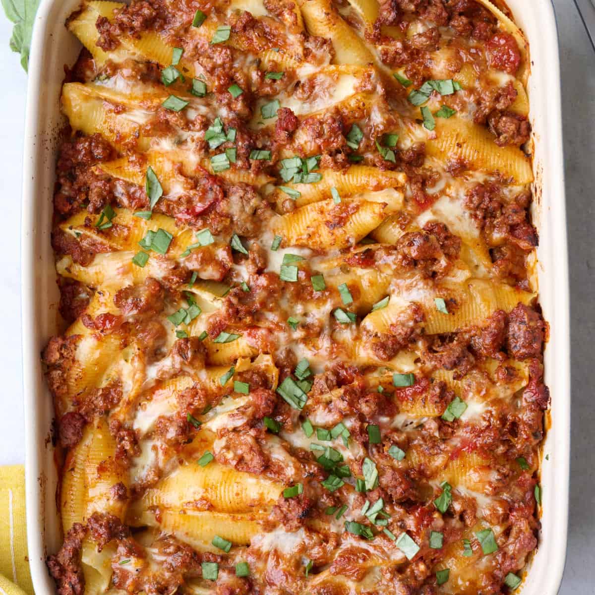 Beef stuffed shells recipe.