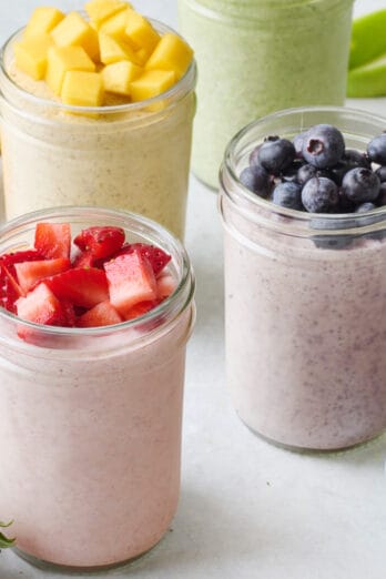 Blended overnight oats recipe.