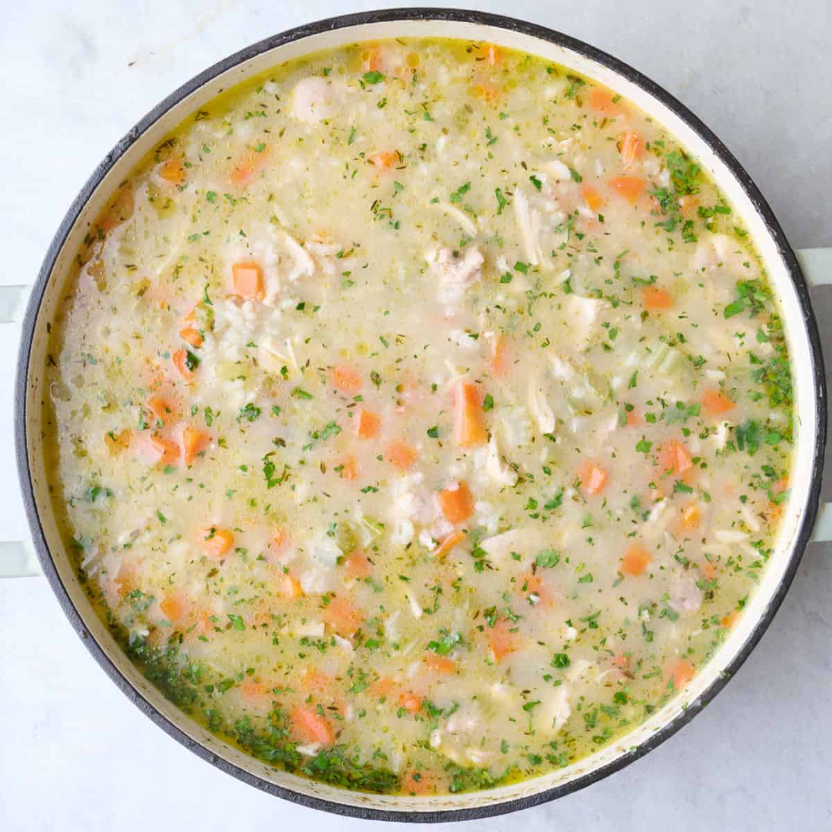 Chicken lemon rice soup recipe.