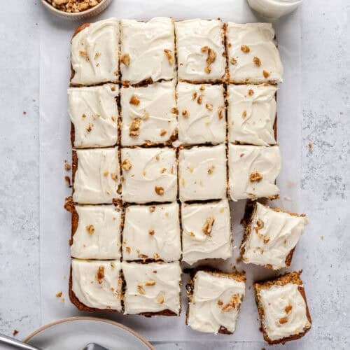 Easy carrot cake recipe.