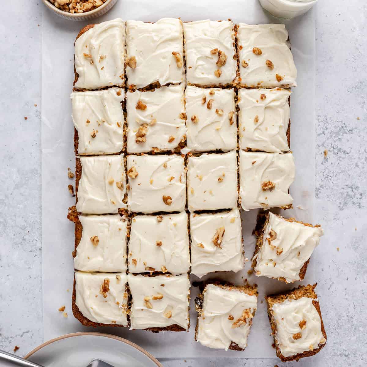 Easy carrot cake recipe.