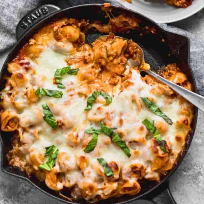 Ground turkey baked pasta recipe.