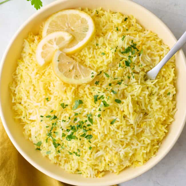 Lemon rice recipe.