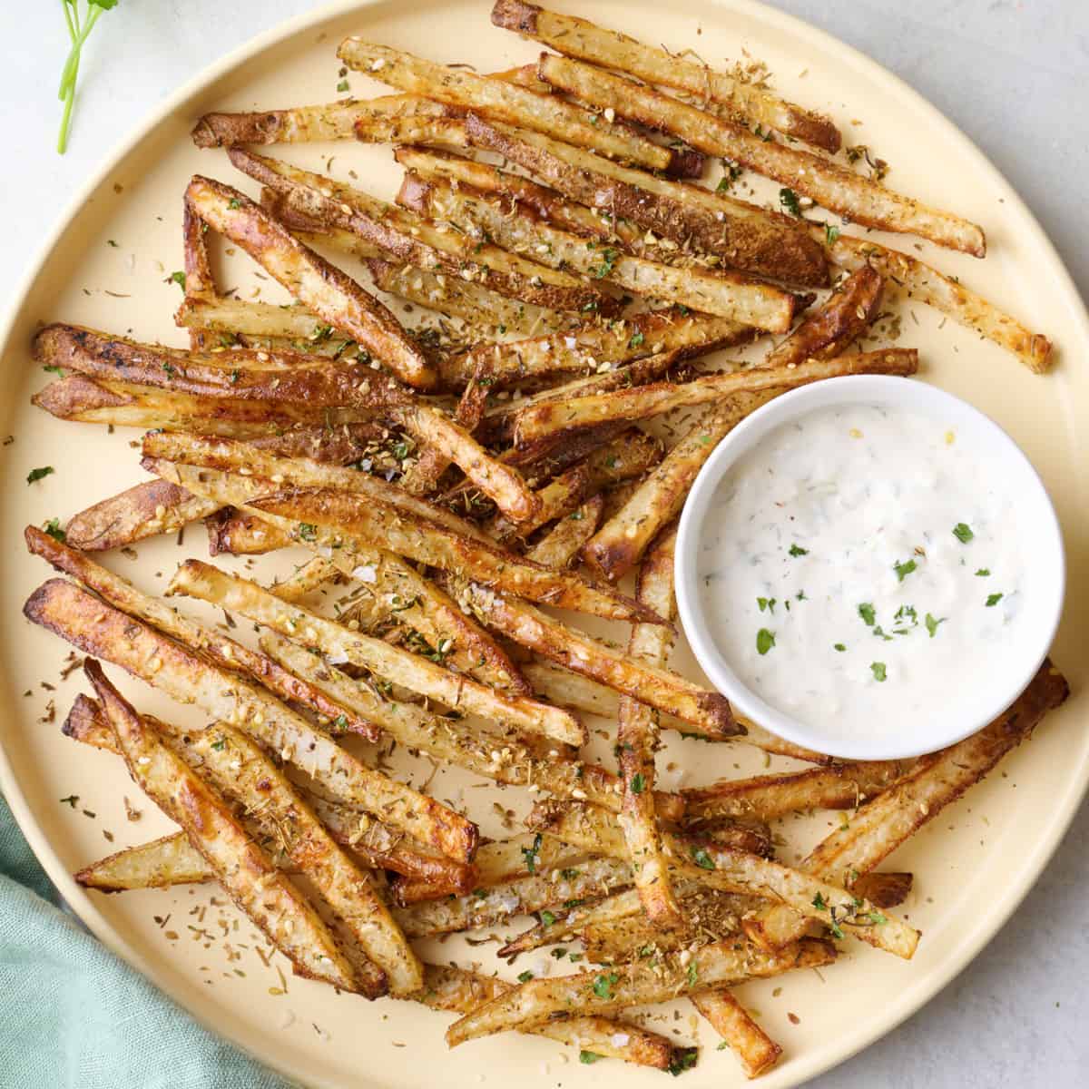 Zaatar fries recipe.