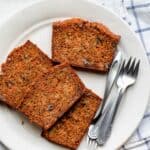 Carrot banana bread recipe.