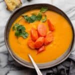 Carrot ginger soup recipe.