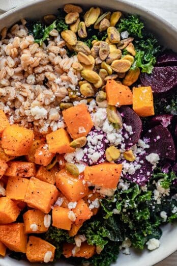 Farro grain bowl recipe.