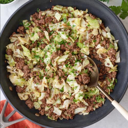 Ground beef and cabbage recipe.