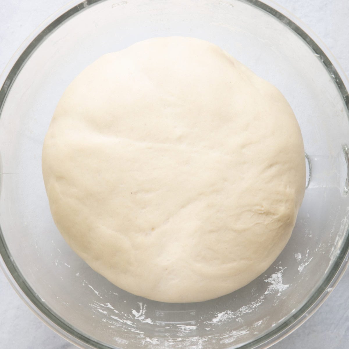Dough after resting and doubling in size.