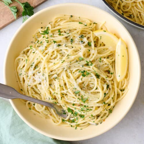 Lemon pasta recipe.