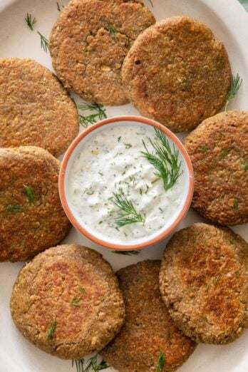 Lentil cakes recipe.